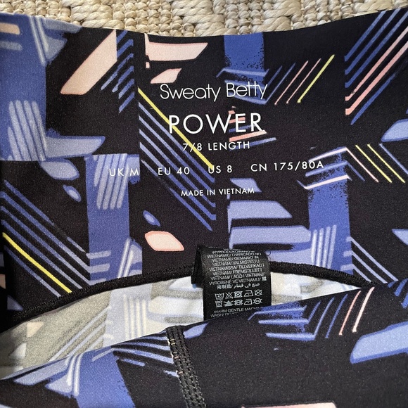 Sweaty Betty Power Workout Leggings 7/8 Size 8 - Picture 2 of 2